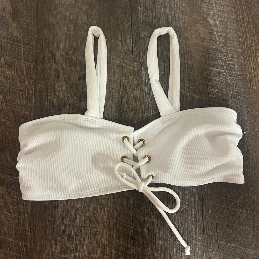 White bikini top